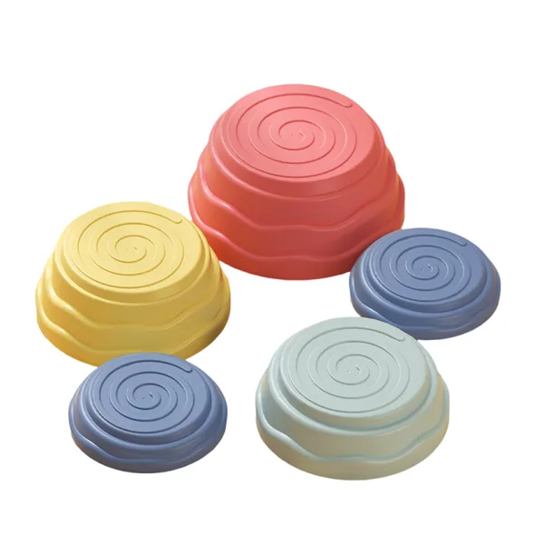 YR296139 5PCS Non-Slip Plastic Balance Stepping Stones for Kids Perfe